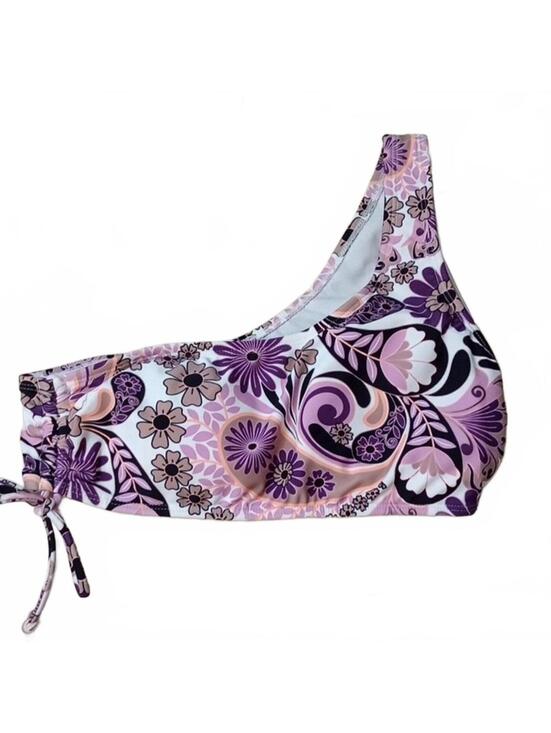 Other - SALT COVE WOMENS PRINTED ONE-SHOULDER S SWIRL TWIRL TAUPE M